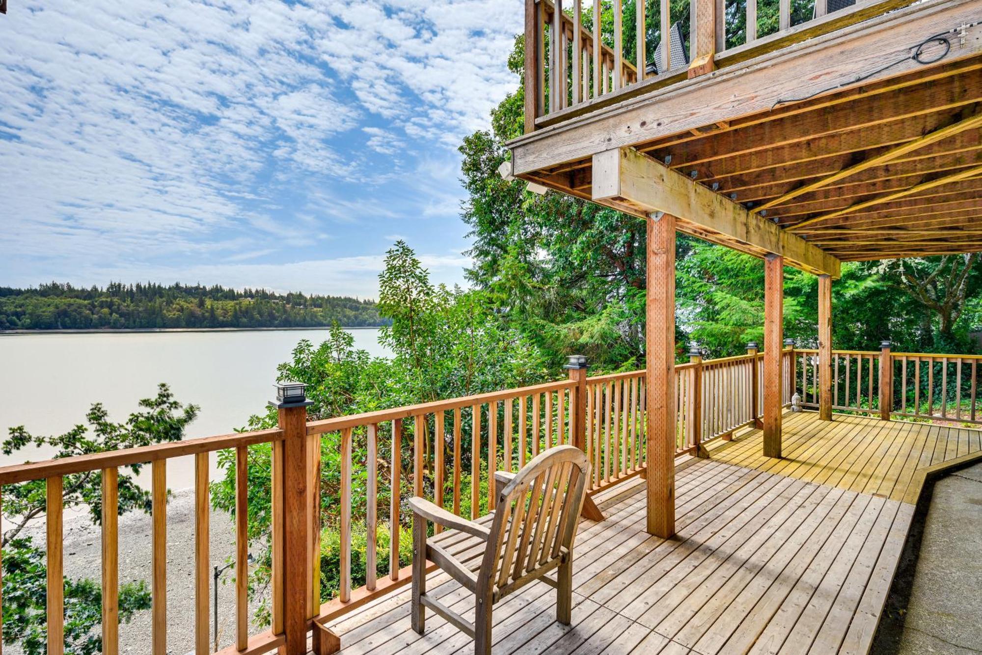 Serene Shelton Sanctuary With Private Beach And Kayaks Villa Exterior photo